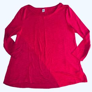 Old Navy Ember Red Knit Shirt